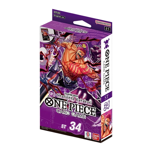 Bandai One Piece Card Game Starter Deck ST - 34 Purple Charlotte Katakuri Mazzo Precostruito Viola ENG