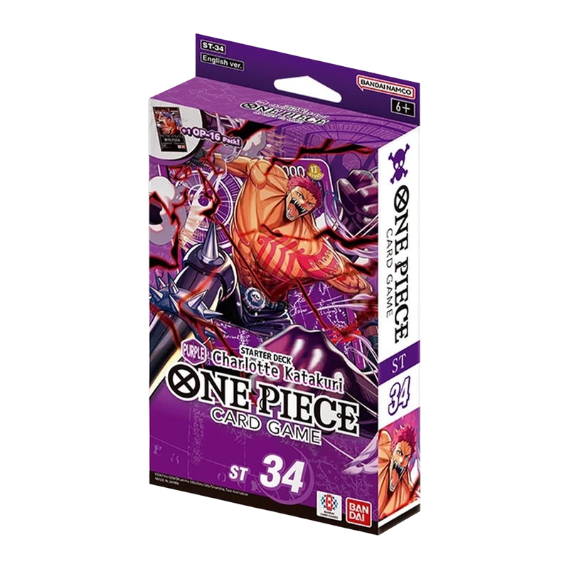 Bandai One Piece Card Game Starter Deck ST - 34 Purple Charlotte Katakuri Mazzo Precostruito Viola ENG