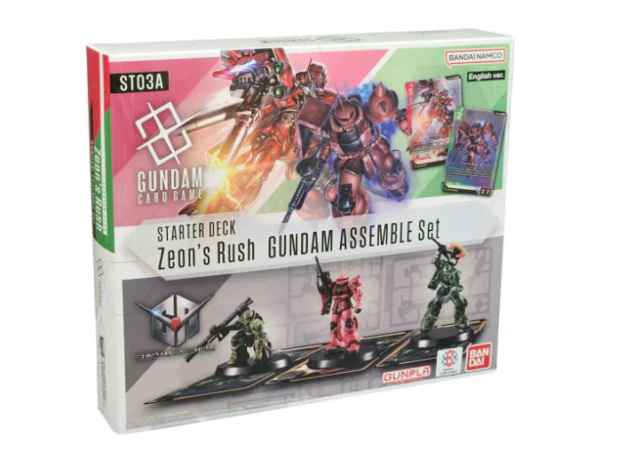 Gundam Card Game – Zeon ' s Rush Starter Deck Assemble Set ST03A ENG