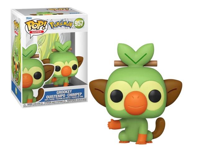 Funko Pop Pokemon Grookey 957 - Figura in Vinile da Collezione 9cm
