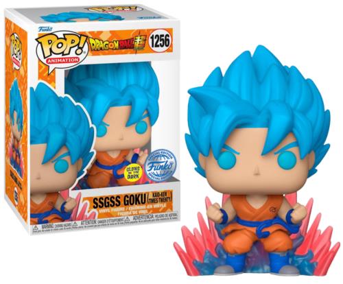 Funko Pop Animation 1256 - SSGSS Goku - Dragon Ball Z (Glows in the Dark) (Special Edition)