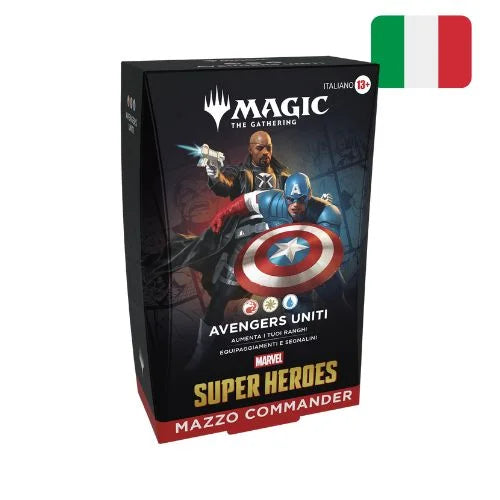 Magic The Gathering MTG | Avengers Uniti Commander Deck ITA | Marvel Super Heroes | Mazzo Precostruito 100 Carte