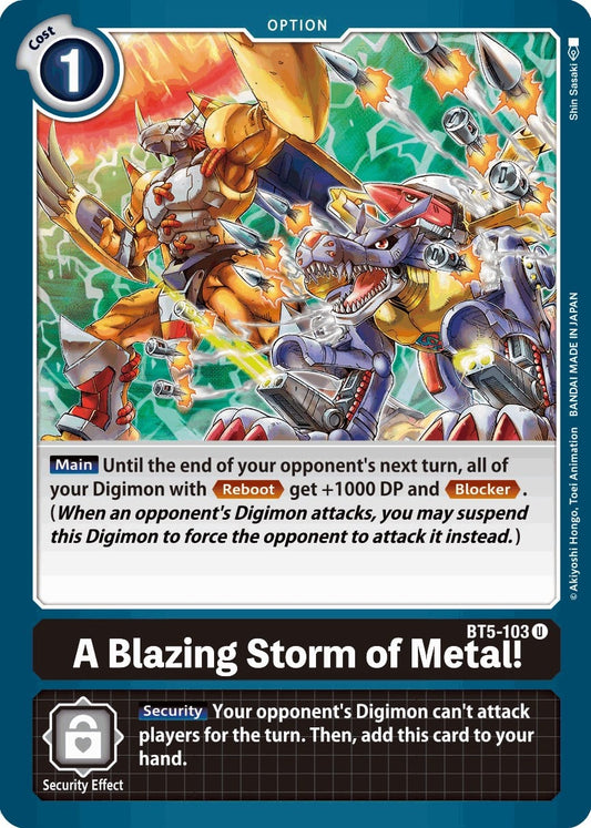 A Blazing Storm of Metal! BT5-103 [ Inglese / Giapponese ]