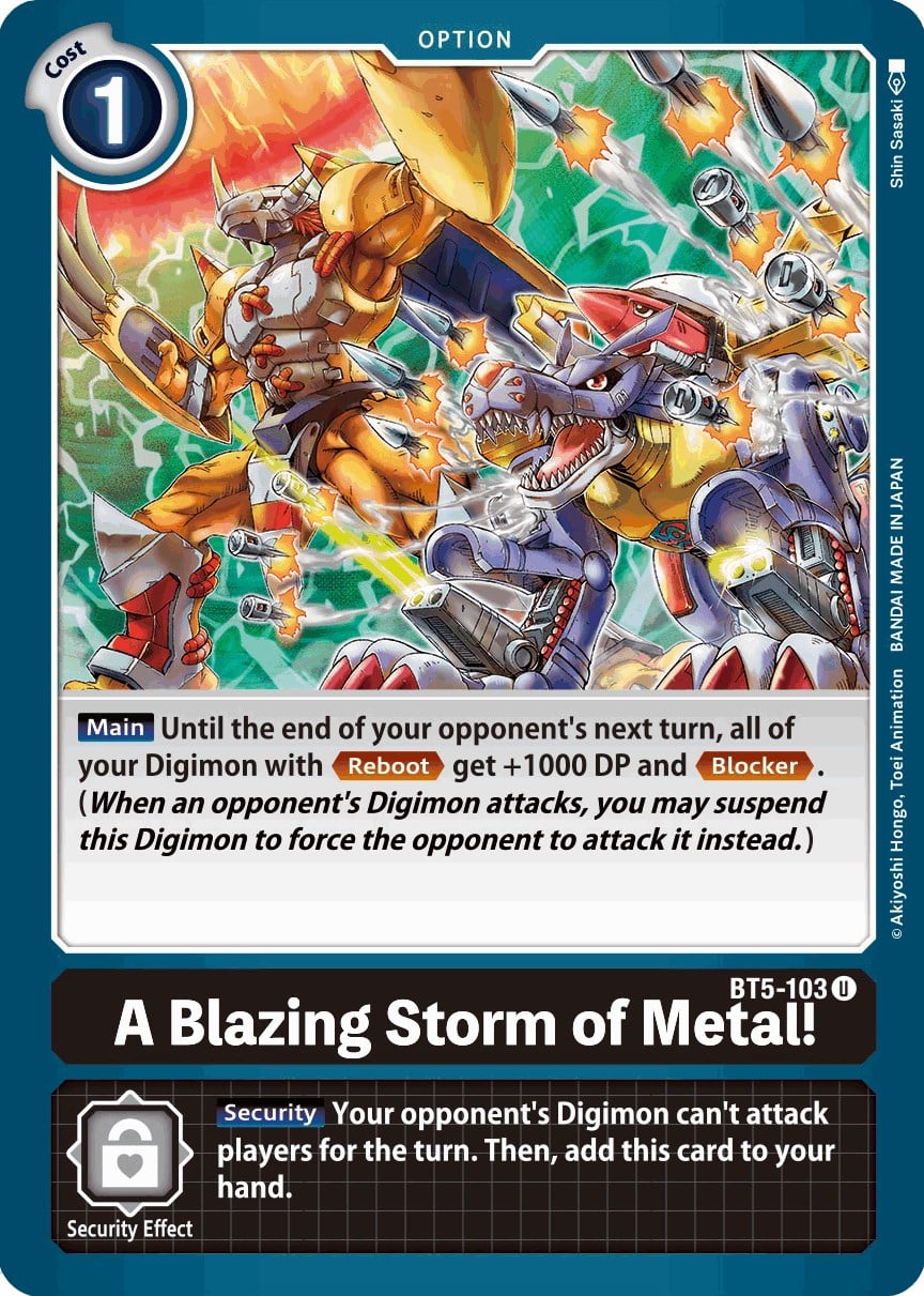 A Blazing Storm of Metal! BT5-103 [ Inglese / Giapponese ]