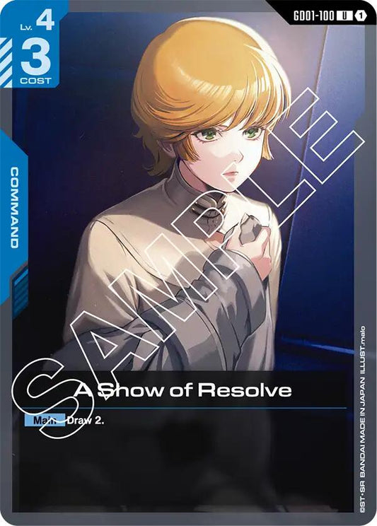 A Show of Resolve GD01-100 [ Inglese / Giapponese ]