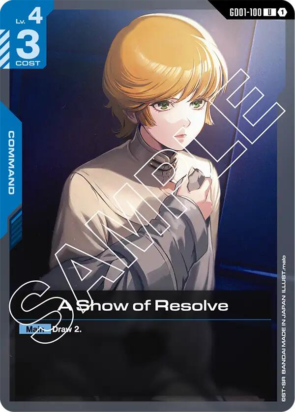 A Show of Resolve GD01-100 [ Inglese / Giapponese ]