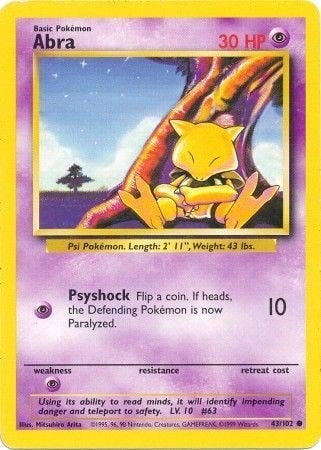 Abra - Set Base 43/102 [ Italiano / Inglese ]
