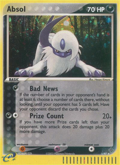 Absol - EX Drago 001/097 [ Italiano / Inglese ]