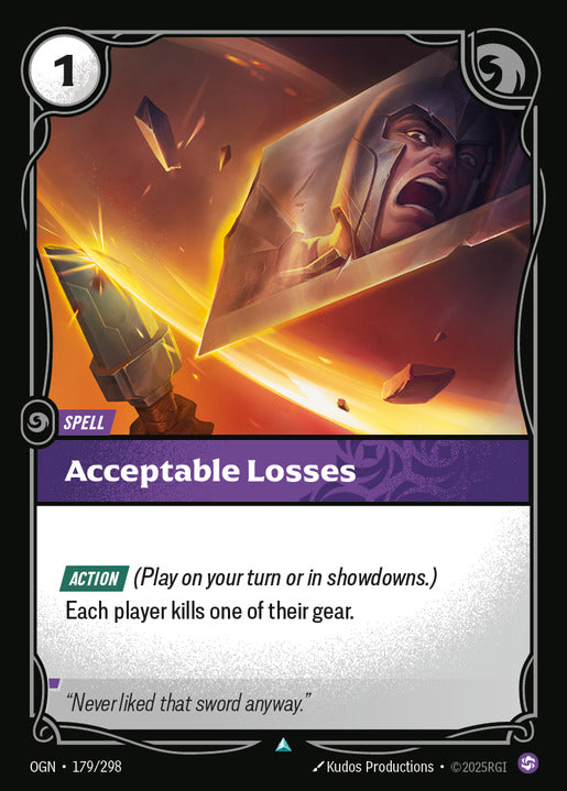 Acceptable Losses (Uncommon) [ Inglese / Cinese Semplificato ]