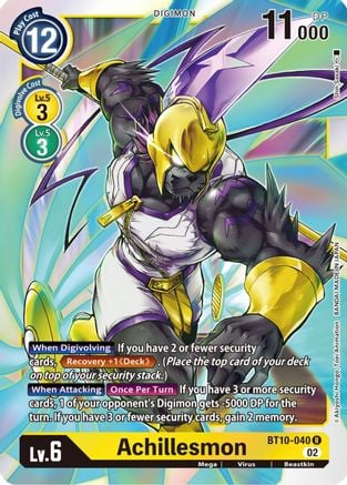 Achillesmon BT10-040 [ Inglese / Giapponese ]