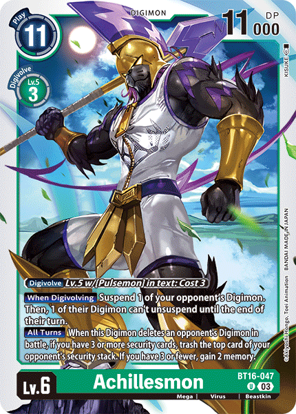 Achillesmon BT16-047 [ Inglese / Giapponese ]