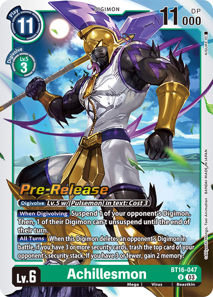 Achillesmon BT16-047 [ Inglese / Giapponese ]