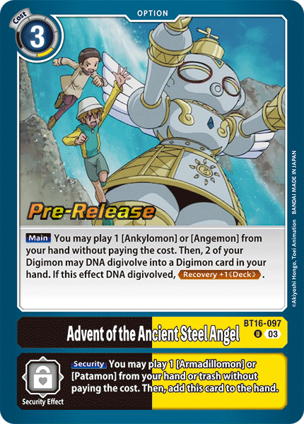 Advent of the Ancient Steel Angel BT16-097 [ Inglese / Giapponese ]