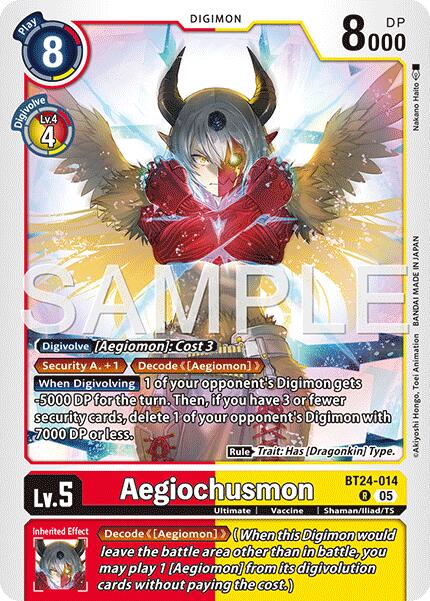 Aegiochusmon BT24-014 [ Inglese / Giapponese ]