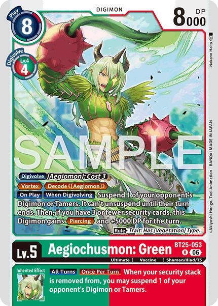Aegiochusmon : Green BT25-053 [ Inglese / Giapponese ]