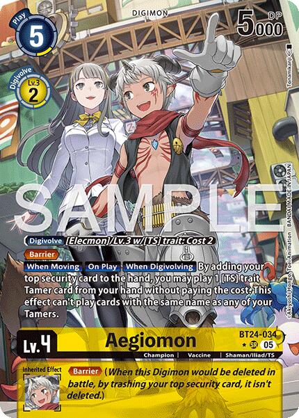 Aegiomon BT24-034 [ Inglese / Giapponese ]