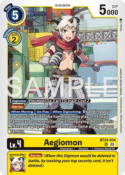 Aegiomon BT24-034 [ Inglese / Giapponese ]