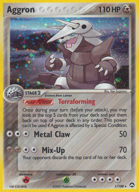 Aggron - EX Power Keepers 001/108 [ Inglese ]