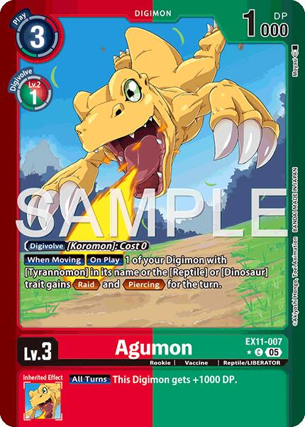 Agumon EX11-007 [ Inglese / Giapponese ]