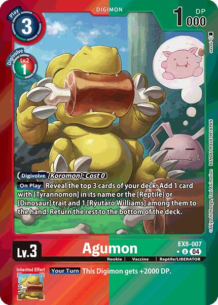 Agumon EX8-007 [ Inglese / Giapponese ]