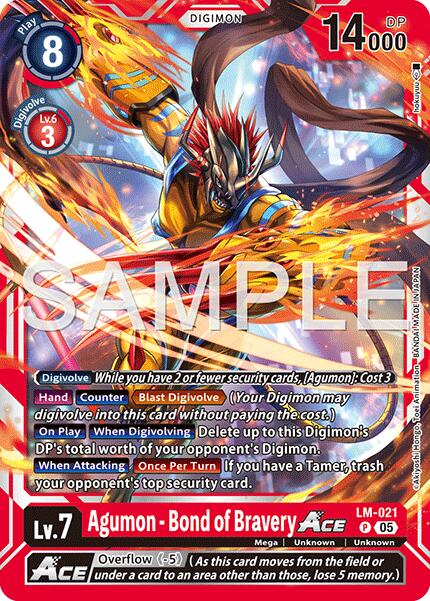 Agumon - Bond of Bravery ACE LM-021 [ Inglese / Giapponese ]