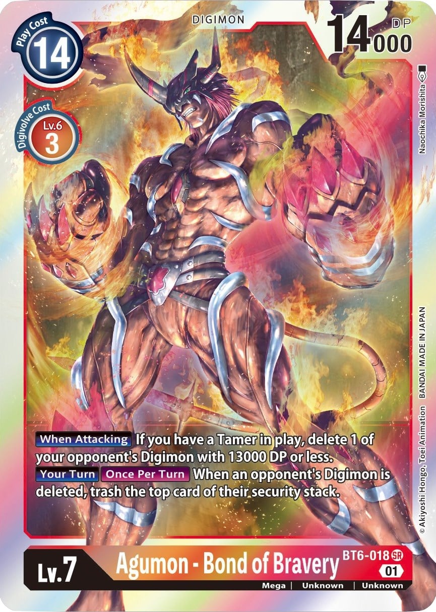 Agumon - Bond of Bravery BT6-018 [ Inglese / Giapponese ]