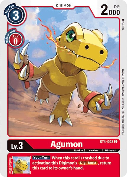 Agumon BT4-008 [ Inglese / Giapponese ]