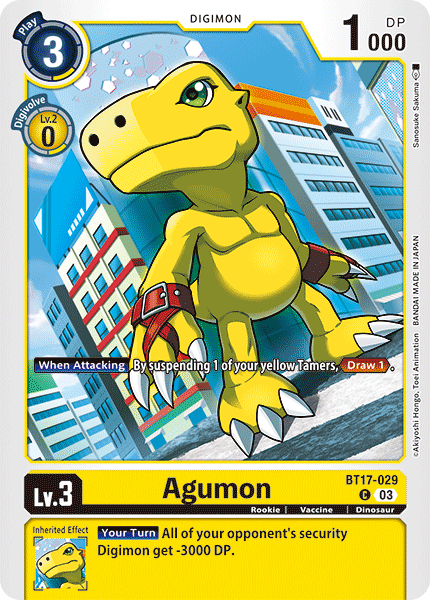 Agumon BT17-029 [ Inglese / Giapponese ]