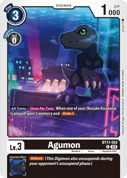 Agumon BT17-052 [ Inglese / Giapponese ]