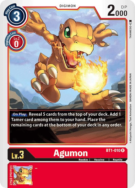 Agumon BT1-010 [ Inglese / Giapponese ]