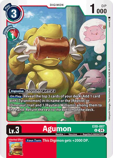 Agumon EX8-007 [ Inglese / Giapponese ]