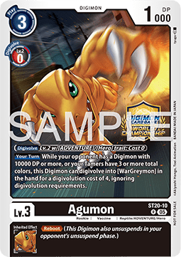 Agumon ST20-10 [ Inglese / Giapponese ]