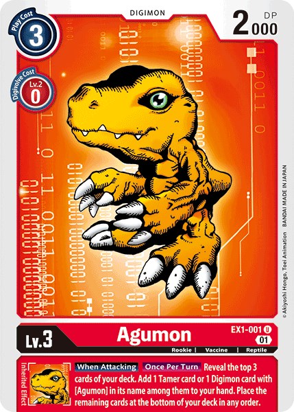 Agumon EX1-001 [ Inglese / Giapponese ]