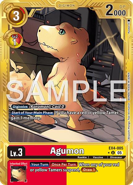Agumon EX4-005 [ Inglese / Giapponese ]