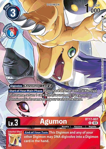 Agumon BT17-007 [ Inglese / Giapponese ]
