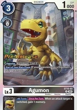Agumon ST15-02 [ Inglese / Giapponese ]