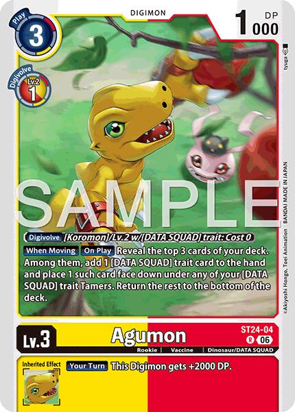 Agumon ST24-04 [ Inglese / Giapponese ]