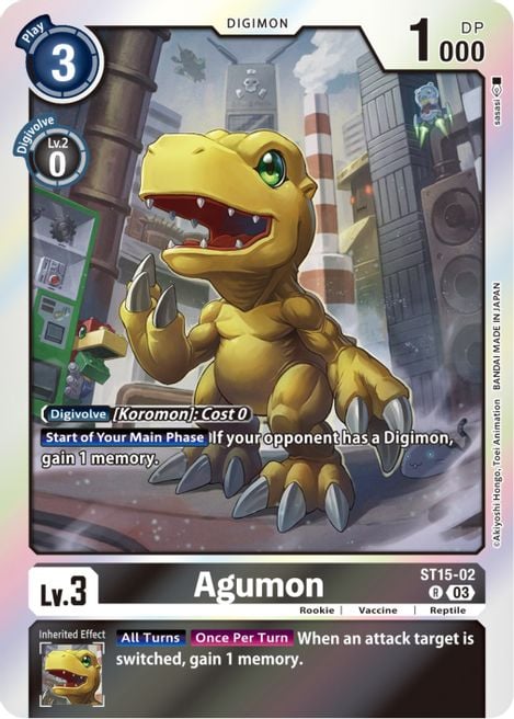 Agumon ST15-02 [ Inglese / Giapponese ]
