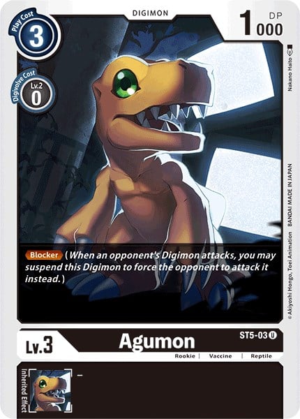 Agumon ST5-03 [ Inglese / Giapponese ]