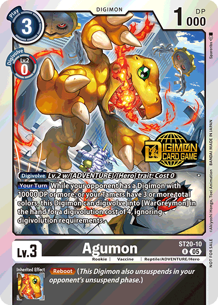 Agumon ST20-10 [ Inglese / Giapponese ]