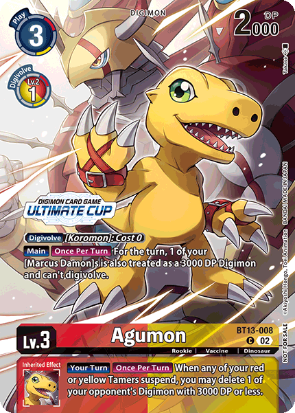 Agumon BT13-008 [ Inglese / Giapponese ]