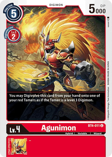 Agunimon BT4-011 [ Inglese / Giapponese ]