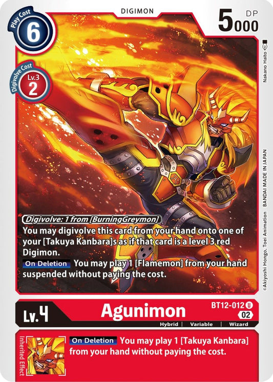 Agunimon BT12-012 [ Inglese / Giapponese ]