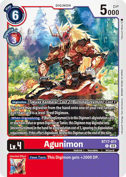 Agunimon BT17-011 [ Inglese / Giapponese ]