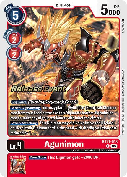 Agunimon BT21-013 [ Inglese / Giapponese ]