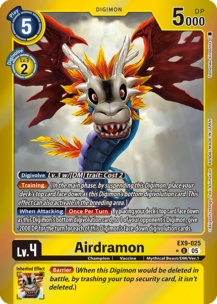 Airdramon EX9-025 [ Inglese / Giapponese ]