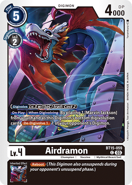 Airdramon BT15-059 [ Inglese / Giapponese ]