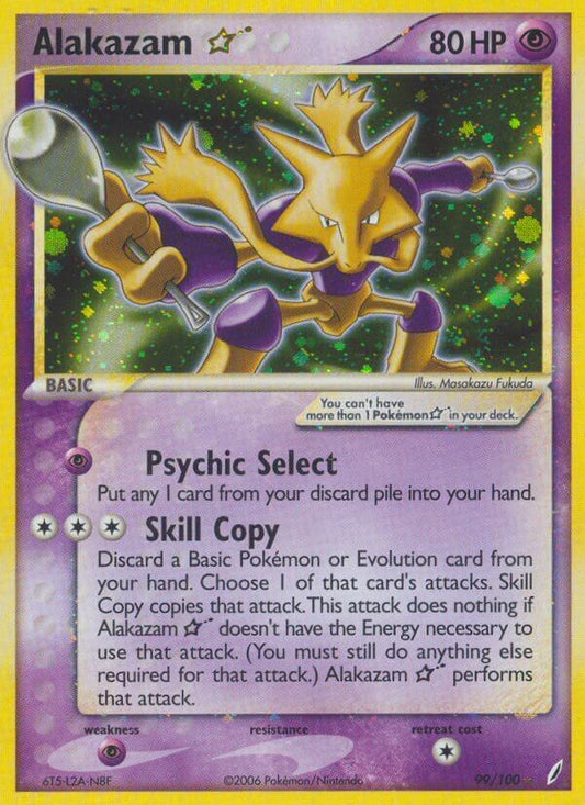 Alakazam ☆ Gold Star - EX Guardiani dei Cristalli 99/100 [ Italiano / Inglese ]