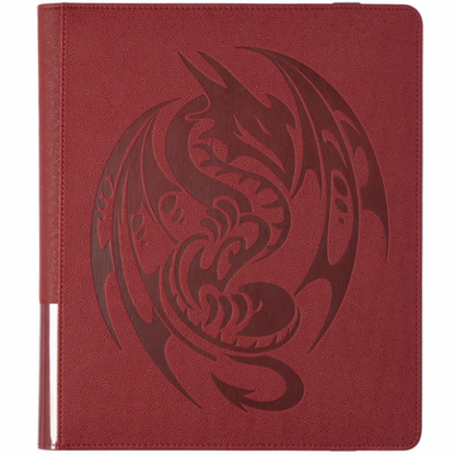 Dragon Shield: Card Codex 360 – Blood Red – Album 9 Tasche Premium con Chiusura a Elastico