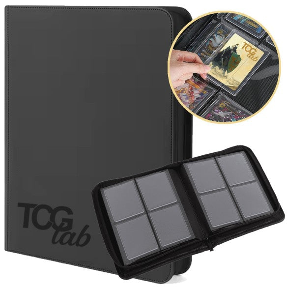 Album per Toploader 4 Tasche (112 Toploader) - Nero | TcgLab